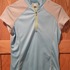 Callaway Blue Top with Yellow Accents